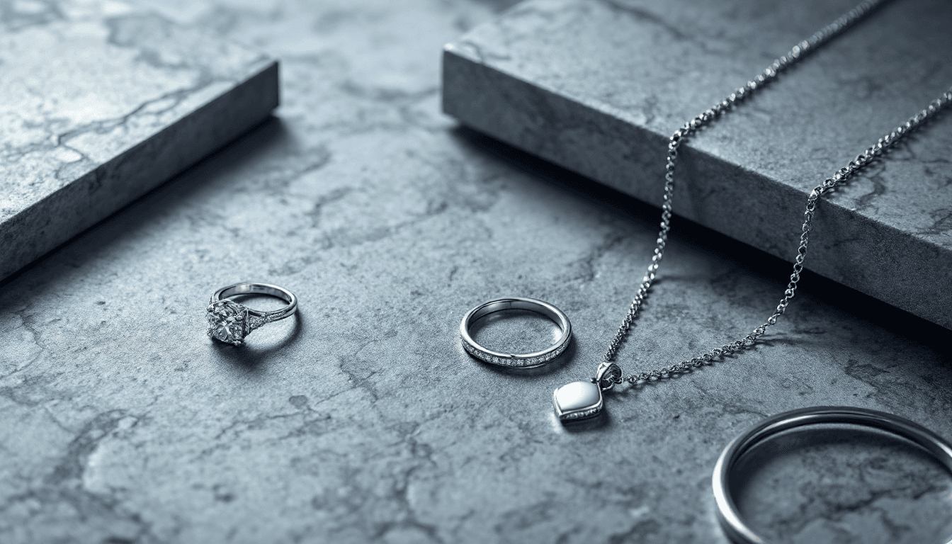 Sterling silver jewellery pieces