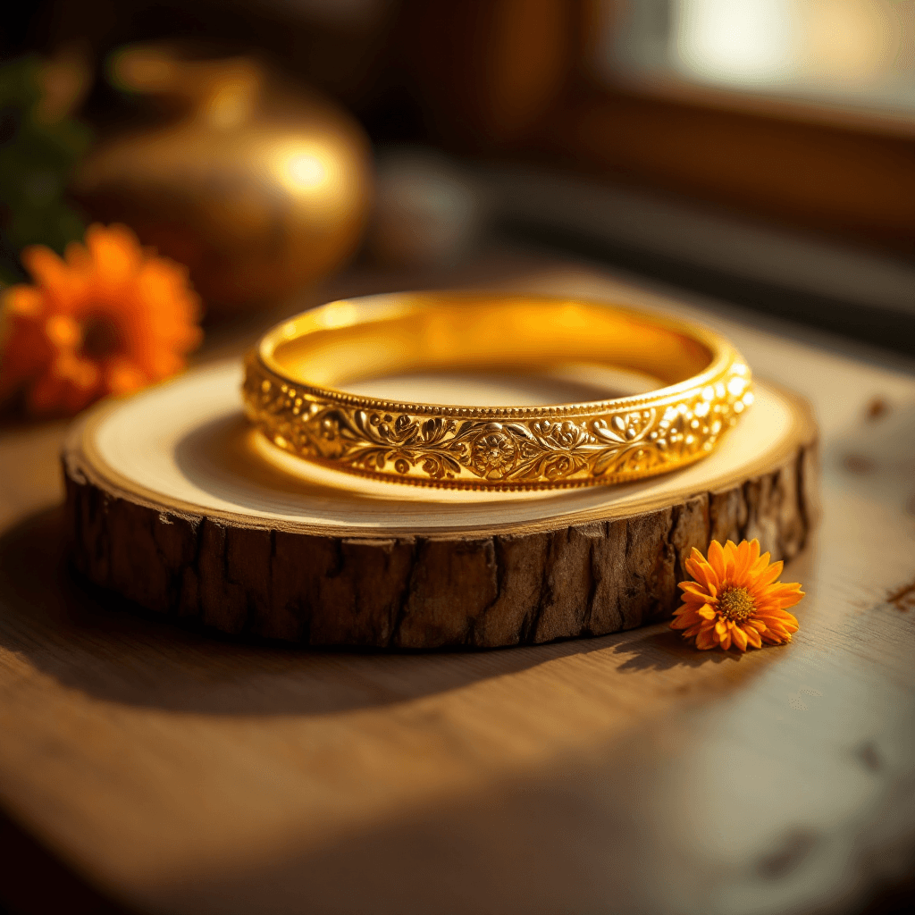 Gold bangle